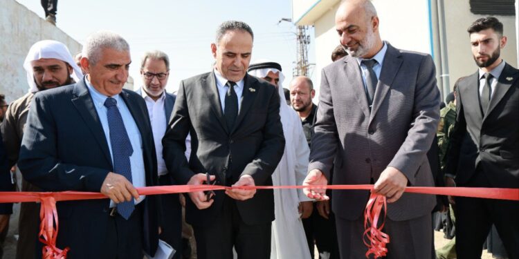 افتتاح مشروع اقتصادي شرقي دير الزور بحضور وزير الزراعة