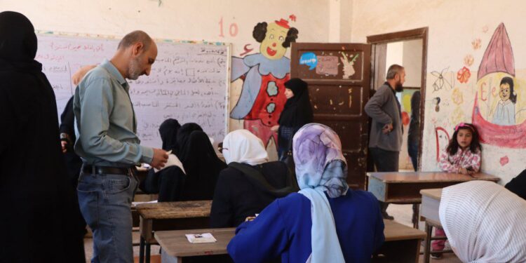 Teacher Exam Held in Al-Bukamal to Fill Educational Vacancies