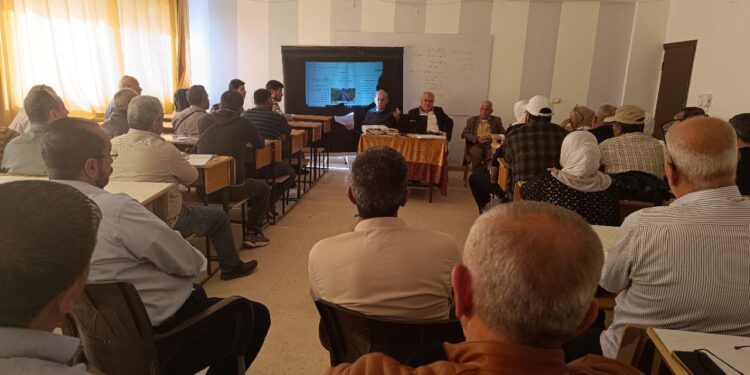 محاضرة في مديرية الزراعة حول الري الحديث والزراعة الذكية بالتعاون مع FAO