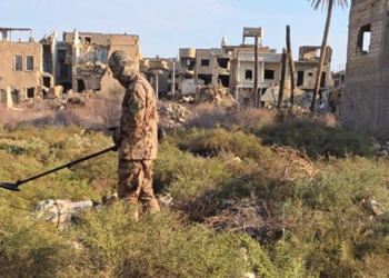 The Engineering Battalion of the 66th Division Continues Removing War Remnants in Deir Ezzor