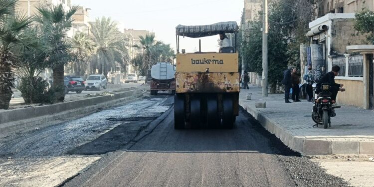 Paving Vital Roads in the City of Deir Ezzor
