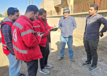 الهلال الأحمر ينفّذ جولات ميدانية في ريف دير الزور الشرقي