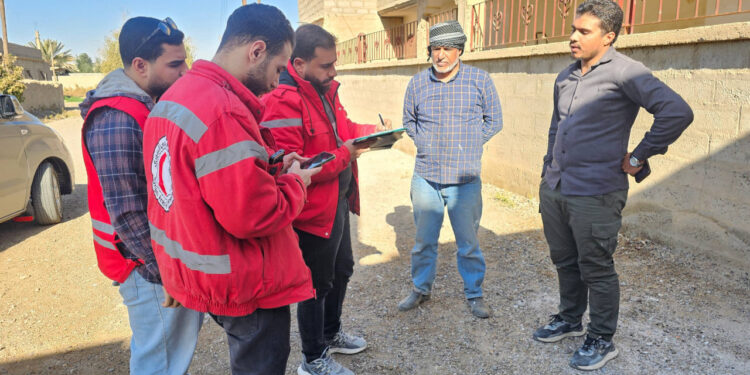 الهلال الأحمر ينفّذ جولات ميدانية في ريف دير الزور الشرقي