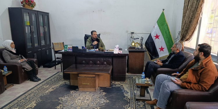 اجتماع تنسيقي بين الشؤون الاجتماعية والعمل بدير الزور ومنظمة “PUI”