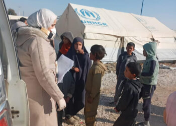 Deir Ezzor Health Directorate sends a health team to Al-Hol camp
