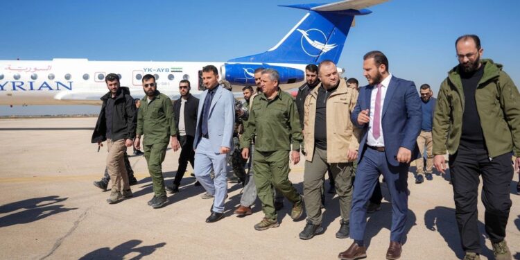 An official delegation visits Qamishli Airport in preparation for the resumption of suspended civilian flights