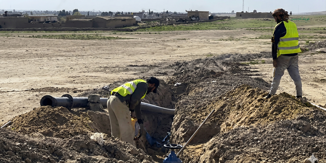 بدعم من “الإنقاذ الدولية”.. مشاريع لتطوير شبكة مياه الشرب في جزرة البوحميد بدير الزور