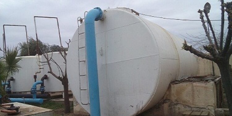 حريق يخرج محطة مياه البوكمال عن الخدمة