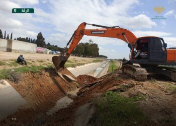 صيانة مكثفة لمحطات الضخ وقنوات الري في الرقة