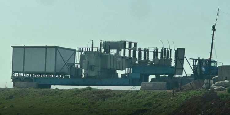 تجهيز محطة كهرباء نقالة في الدرباسية لدعم تشغيل محطة مياه علوك في الحسكة