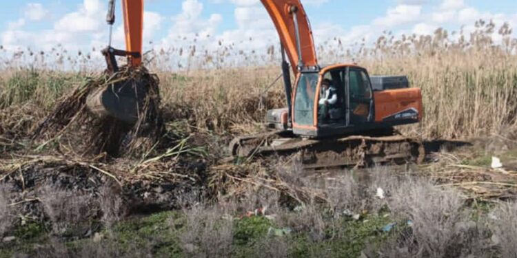 أعمال تعزيل وصيانة في ريف الرقة لتعزيز تصريف المياه ودعم الزراعة