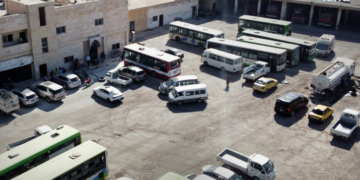 افتتاح خط نقل داخلي جديد في مدينة دير الزور