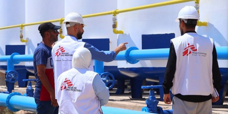 Rehabilitation of the Al-Heri water station in the Albukamal countryside, with a completion rate of 90%