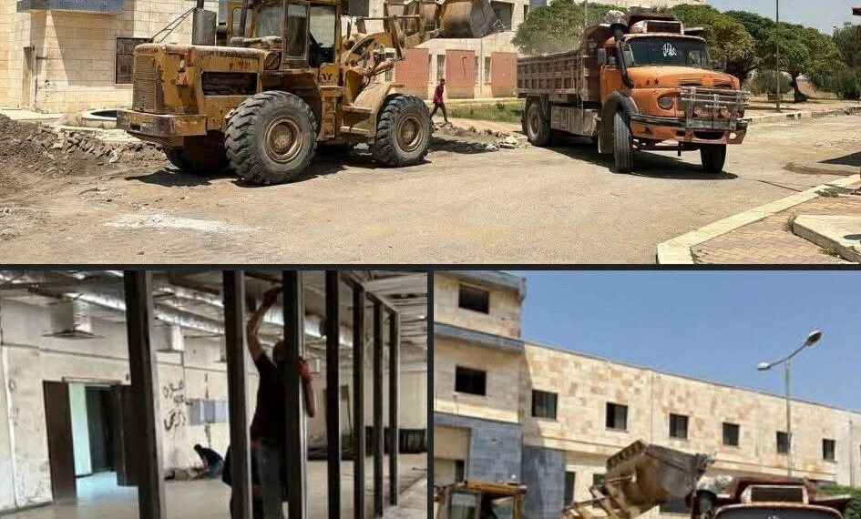 بدء ترميم وتأهيل مبنى التنمية الريفية في دير الزور تمهيداً لإعادته إلى الخدمة